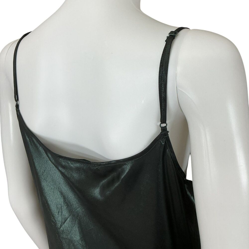 AllSaints Hadley Metallic Cowl Neck Slip Dress sz 10 Iridescent Satin Old Money - Picture 9 of 13